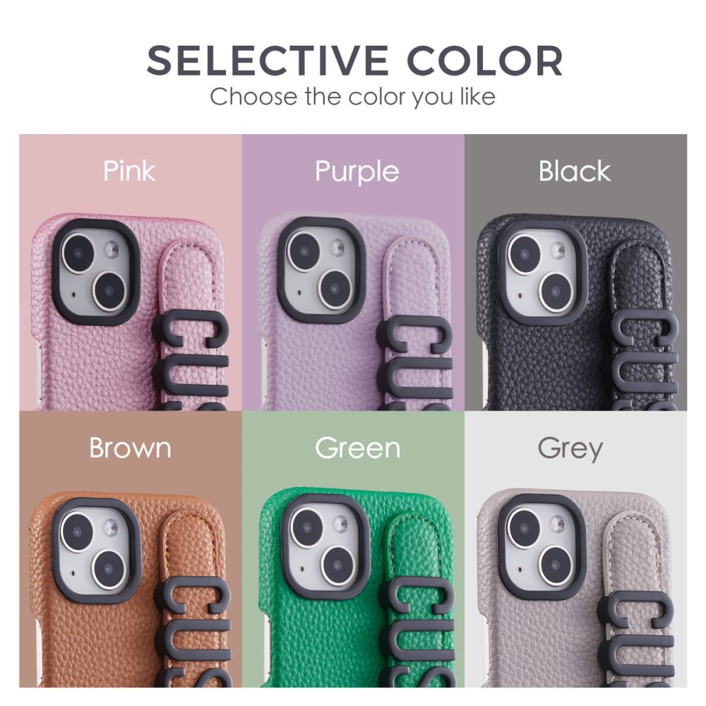 Customizable PU Leather Wristband Phone Case - Image 3